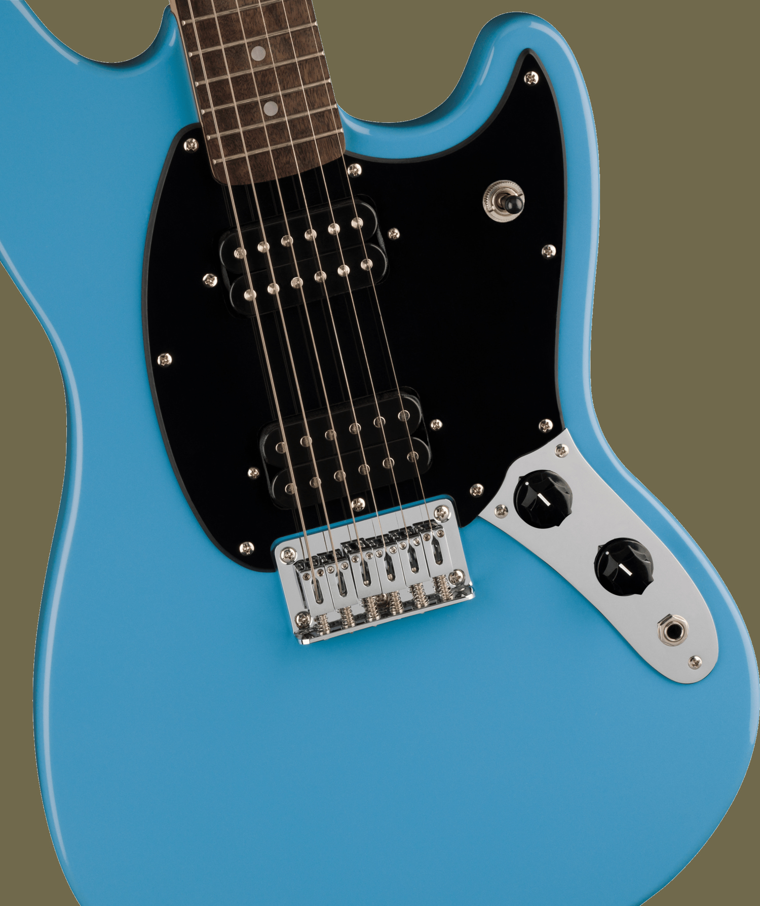 Squier Sonic Mustang HH, Laurel Fingerboard, Black Pickguard, California Blue追加画像 Squier Sonic Mustang HH, Laurel Fingerboard, Black Pickguard, California Blue追加画像