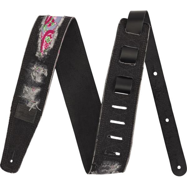 Fender® x Wrangler® Ripped Denim Strap, Blackサムネイル