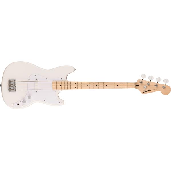 Squier-エレキベースSquier Sonic™ Bronco™ Bass, Maple Fingerboard, White Pickguard, Arctic White