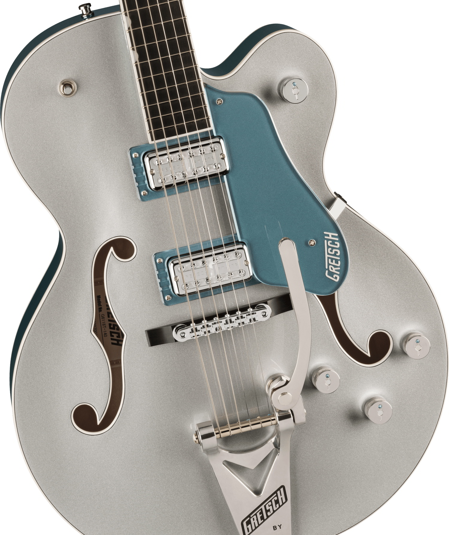 G6118T-140 LTD 140th Anniversary™ with String-Thru Bigsby®, Ebony Fingerboard, Two-Tone Pure Platinum/Stone Platinum追加画像 G6118T-140 LTD 140th Anniversary™ with String-Thru Bigsby®, Ebony Fingerboard, Two-Tone Pure Platinum/Stone Platinum追加画像