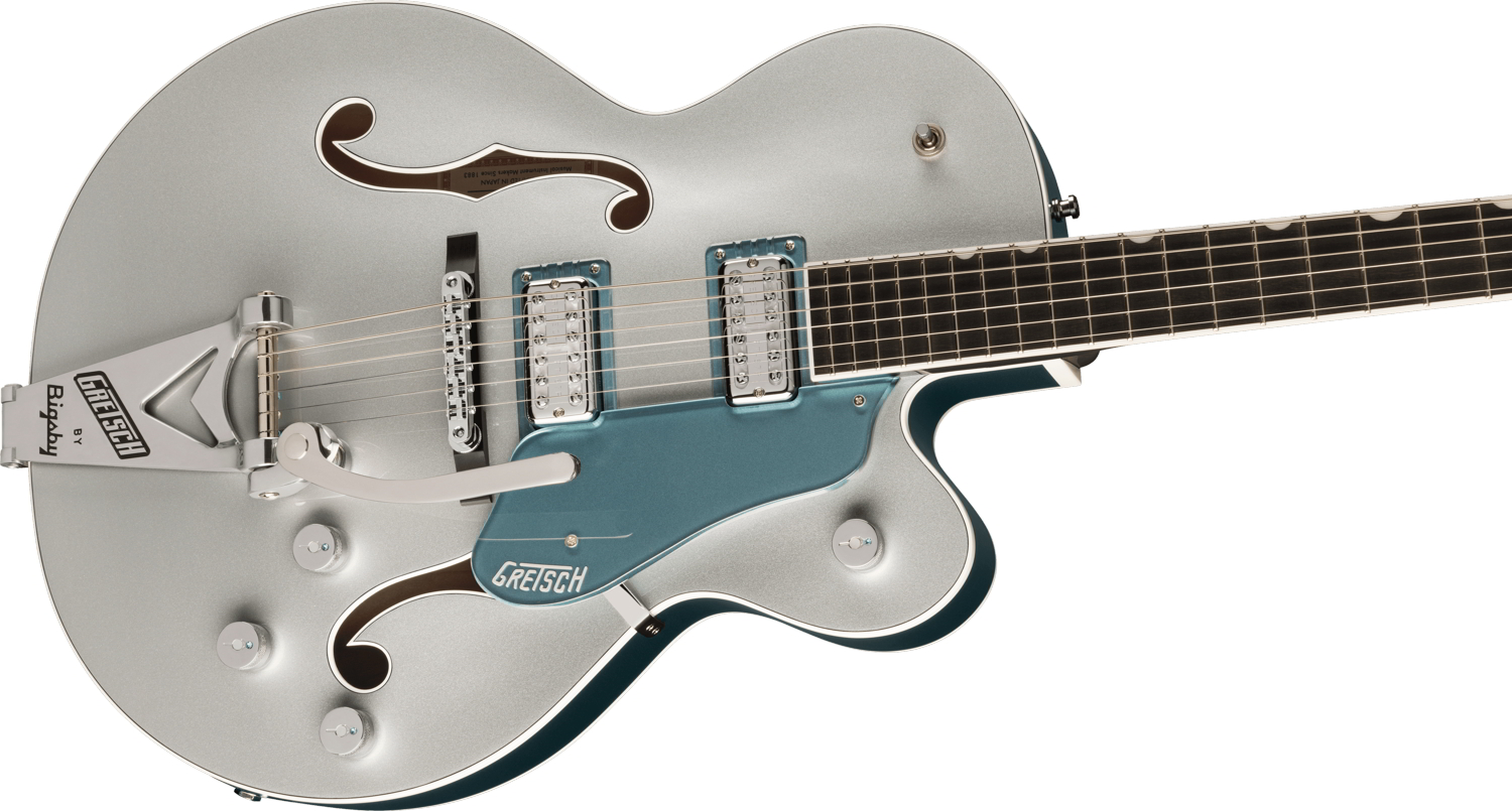 G6118T-140 LTD 140th Anniversary™ with String-Thru Bigsby®, Ebony Fingerboard, Two-Tone Pure Platinum/Stone Platinum追加画像 G6118T-140 LTD 140th Anniversary™ with String-Thru Bigsby®, Ebony Fingerboard, Two-Tone Pure Platinum/Stone Platinum追加画像