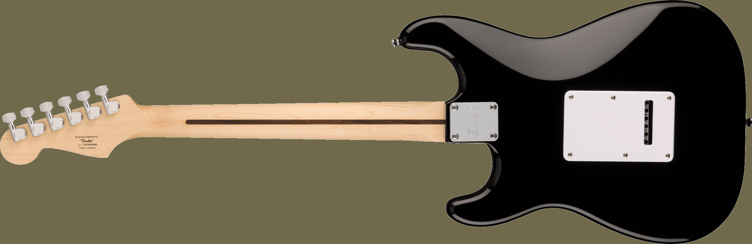 Squier Sonic™ Stratocaster®, Maple Fingerboard, White Pickguard, Black追加画像 Squier Sonic™ Stratocaster®, Maple Fingerboard, White Pickguard, Black追加画像
