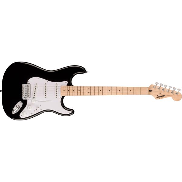 Squier-エレキギターSquier Sonic™ Stratocaster®, Maple Fingerboard, White Pickguard, Black