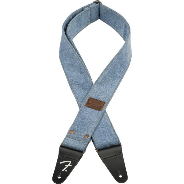 Fender® x Wrangler® Riveted Denim Strap, Light Indigoサムネイル