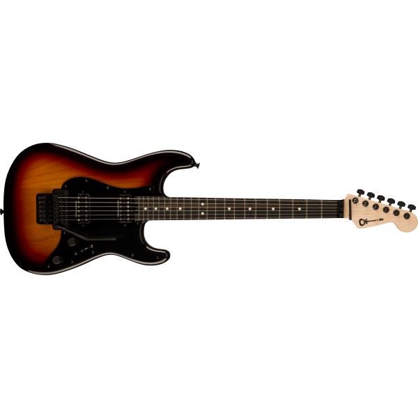 Charvel-エレキギターPro-Mod So-Cal Style 1 HH FR E, Ebony Fingerboard, Three-Tone Sunburst