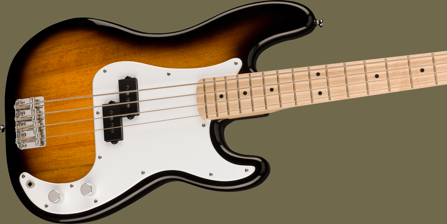 Squier Sonic Precision Bass Maple Fingerboard, White Pickguard, 2-Color Sunburst追加画像 Squier Sonic Precision Bass Maple Fingerboard, White Pickguard, 2-Color Sunburst追加画像