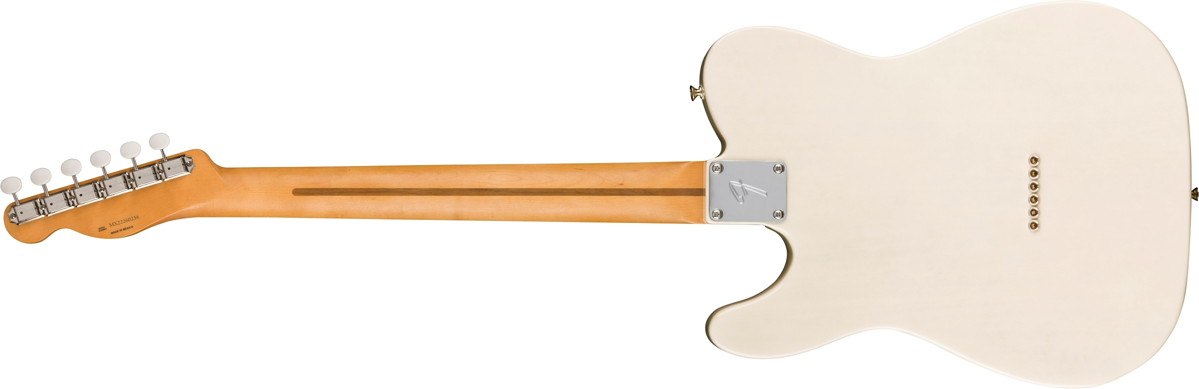 Gold Foil Telecaster®, Ebony Fingerboard, White Blonde背面画像 Gold Foil Telecaster®, Ebony Fingerboard, White Blonde背面画像
