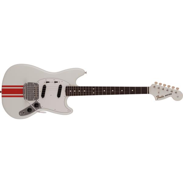 2023 Collection, MIJ Traditional 60s  Mustang®, Rosewood Fingerboard, Olympic White with Red Competition Stripeサムネイル