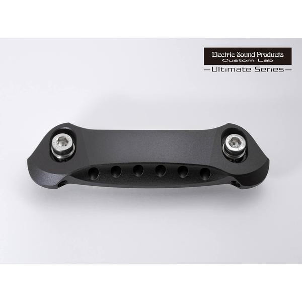 ESP-テイルピースESP TP20 Brass -Horizontal- Black Satin