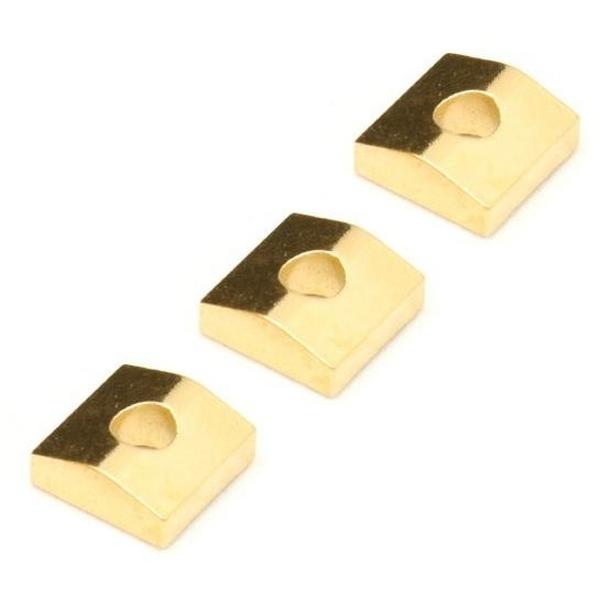 Floyd Rose-ロックナットキャップOriginal Nut Clamping Blocks (Set of 3) -Gold-