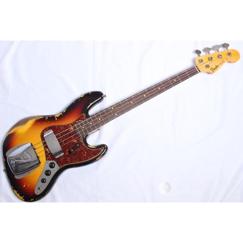 Fender Custom Shop-ジャズベース1961 Jazz Bass Heavy Relic, Rosewood Fingerboard, 3-Color Sunburst
