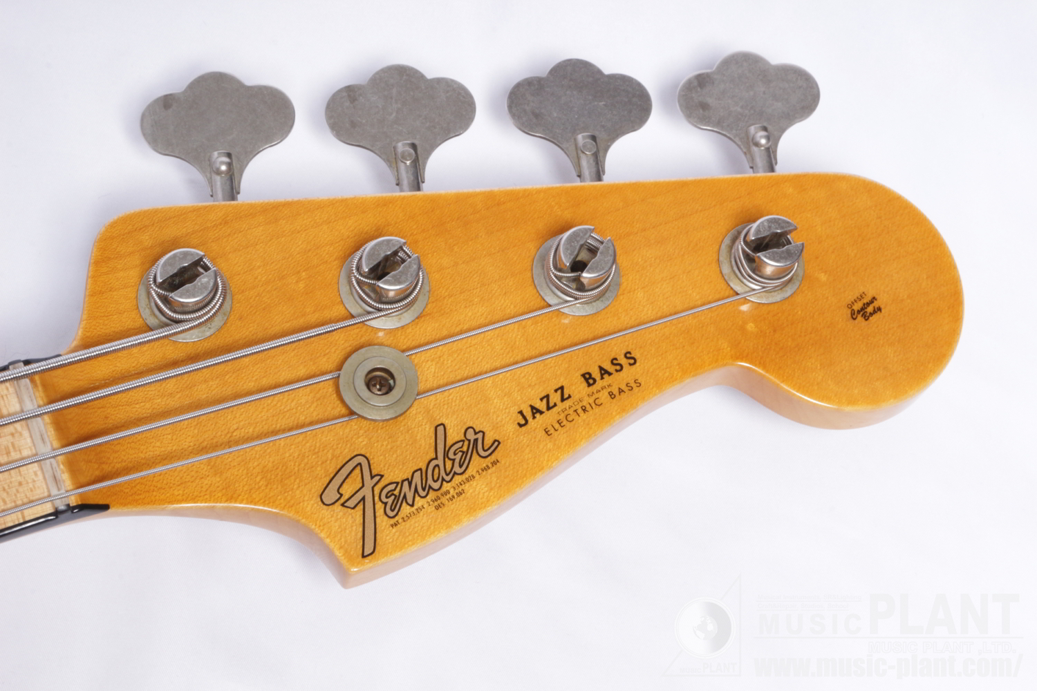 '68 J Bass® Journeyman Relic®, Maple Fingerboard, Aged Blackヘッド画像