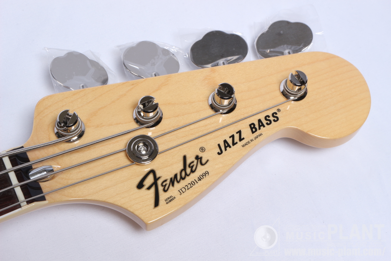 Made in Japan Limited International Color Jazz Bass®, Rosewood Fingerboard, Sienna Sunburstヘッド画像